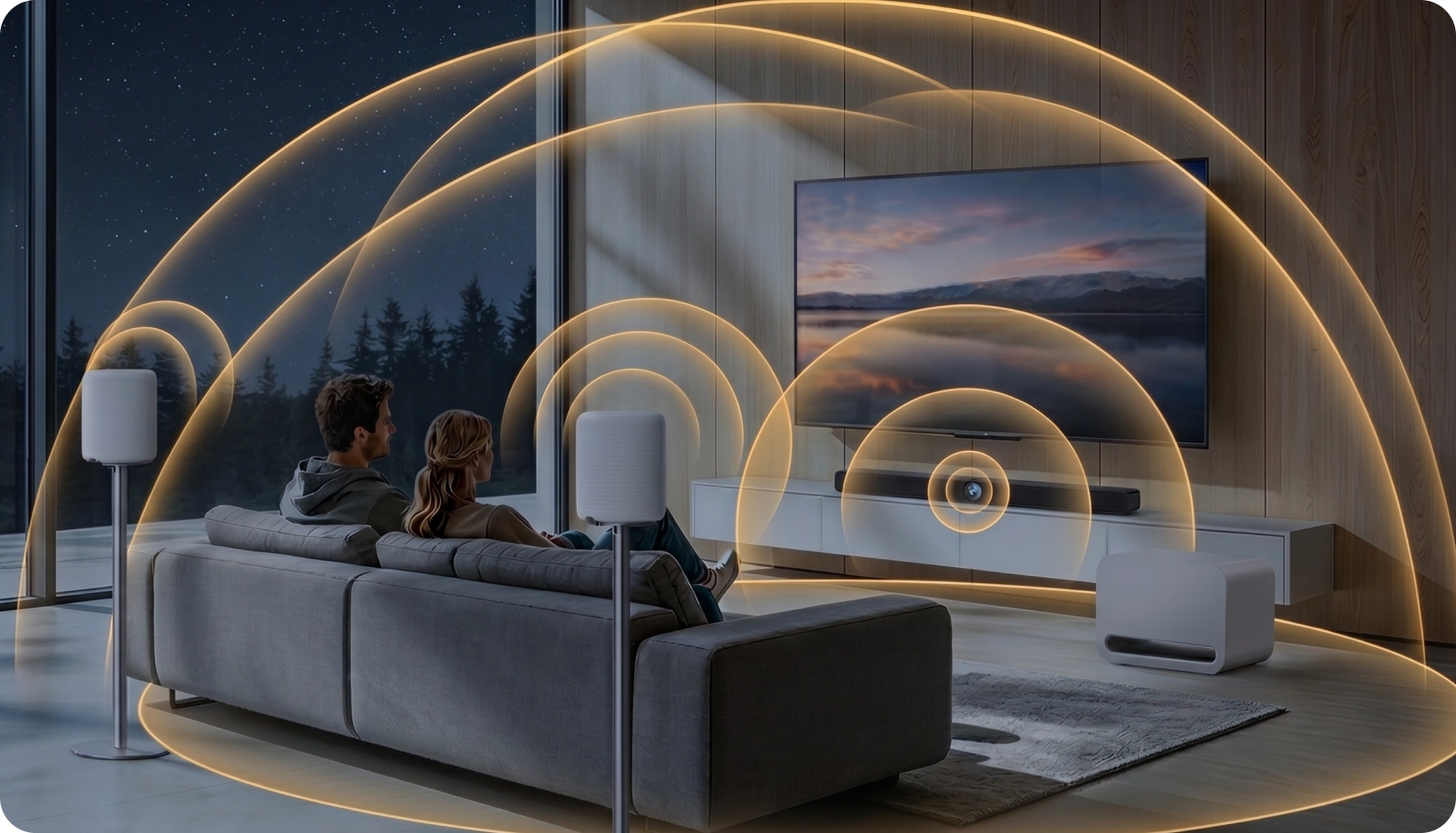 首推 Dolby Atmos，可擴充至 5.1.2。